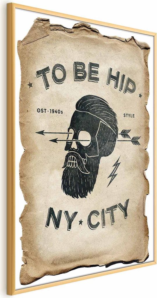 Posterpapier Poster - To Be Hip 40x60 cm Text m-C-0293-ao-a