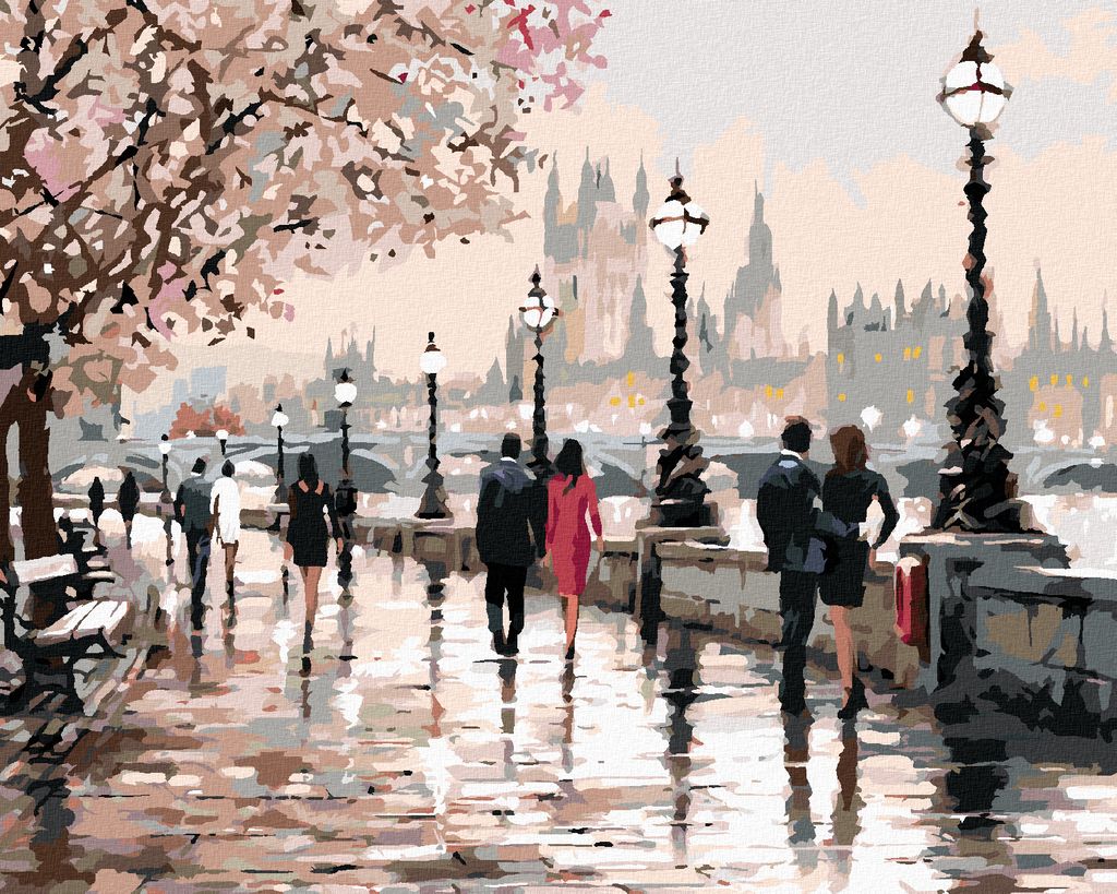 Zuty - Malen nach Zahlen - SAKURAS IN PRAG (RICHARD Produktbild 