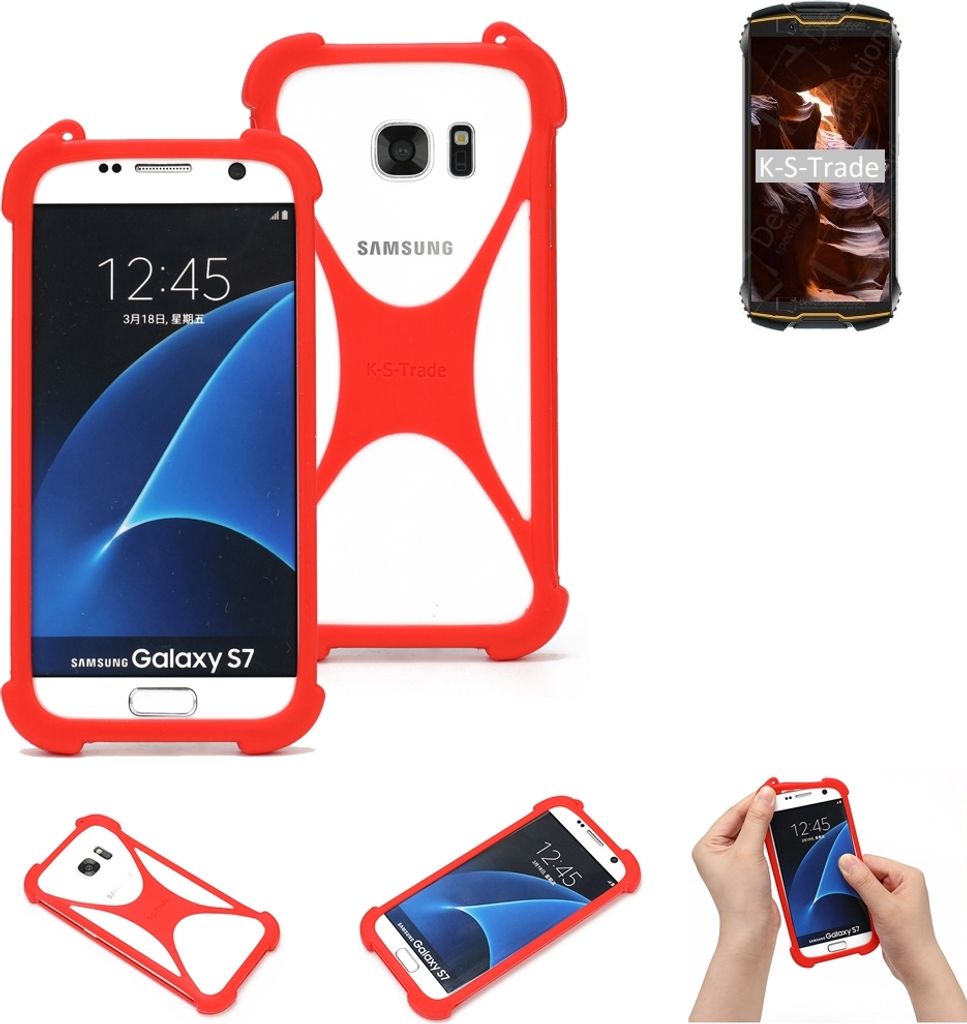 K-S-Trade Handy-Hülle kompatibel mit Cubot King Kong Mini Schutz-Hülle Bumper Silikon Schutz Hülle Cover Case Silikoncase Silikonbumper TPU