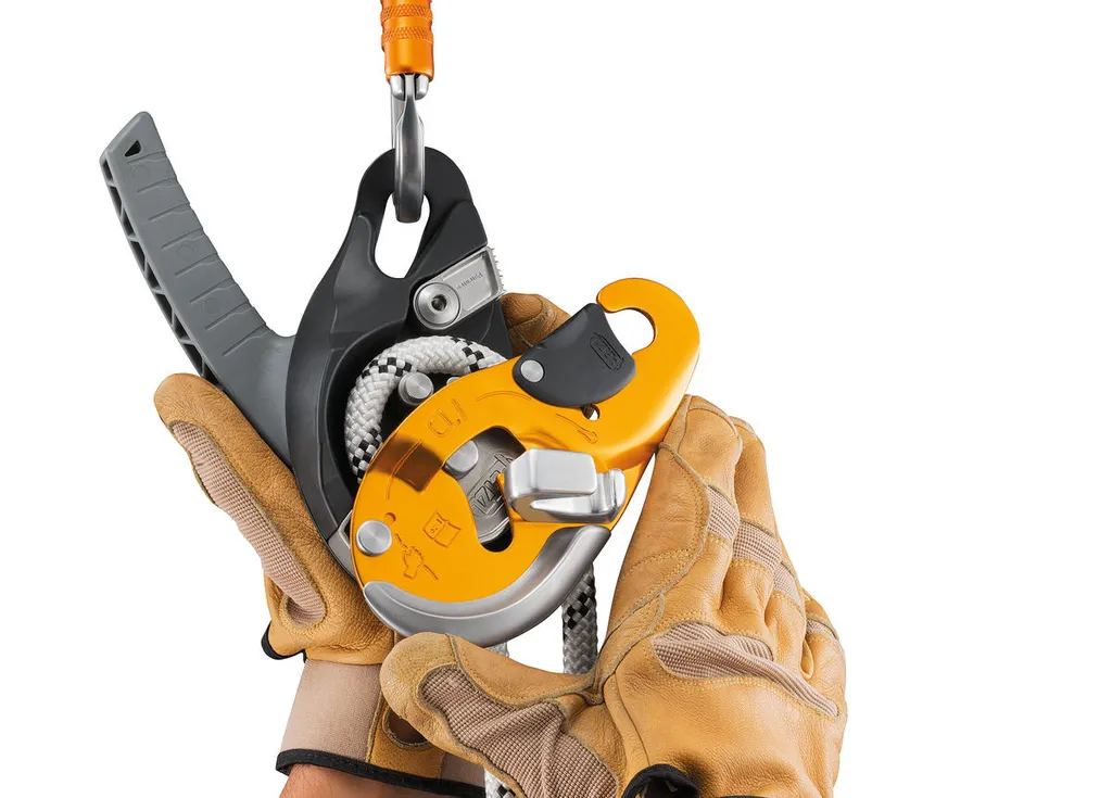 Petzl I'D Evac jaune - Descendeur auto-freinant pour le secours technique - 3