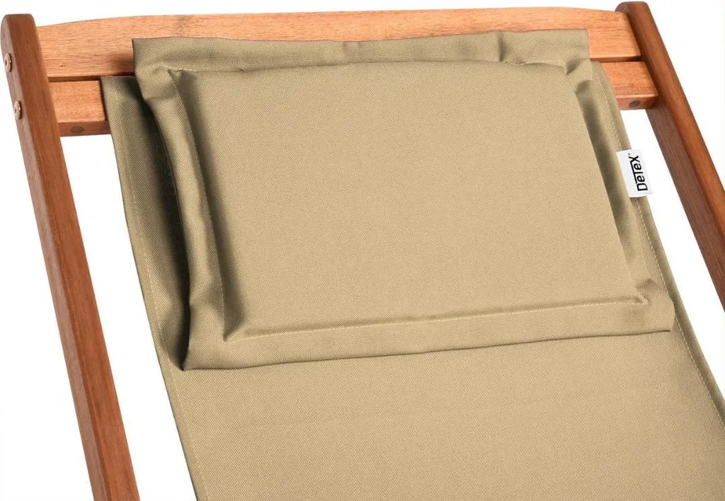 Chaise longue SIENA beige structure robuste 102cm - Transat ergonomique - 9