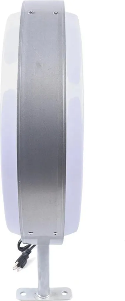 Caisson lumineux LED rond double face blanc pour vitrine de magasin