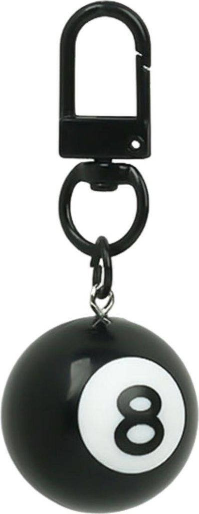 Schwarzer 8-Ball-Schlüsselanhänger, Billardkugel, Mini-Schlüsselanhänger, 2,5 cm, Poolball-Charm, Schlüsselanhänger für Poolspieler, Billard...
