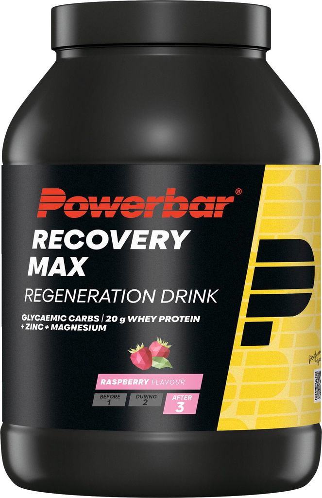 POWERBAR Recovery Max Himbeere 1144 g Regenerations Whey Drink Pulver