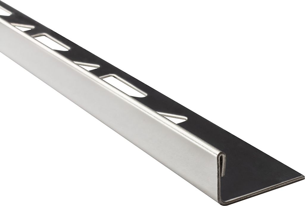 L-Profil Edelstahlschiene Profil Fliesenschiene Edelstahl V2A L300cm 11mm glänzend