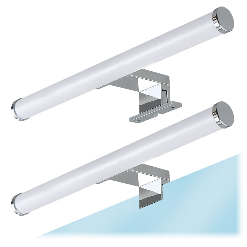 Two identical LED lights are shown against a white background with a blue gradient at the bottom.