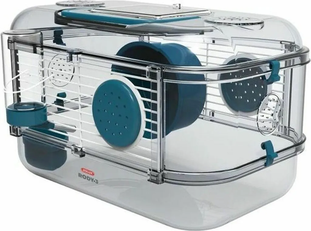 Gabbia Habitat Zolux Rody 3 MINI Blu 33cm | Accessori Inclusi