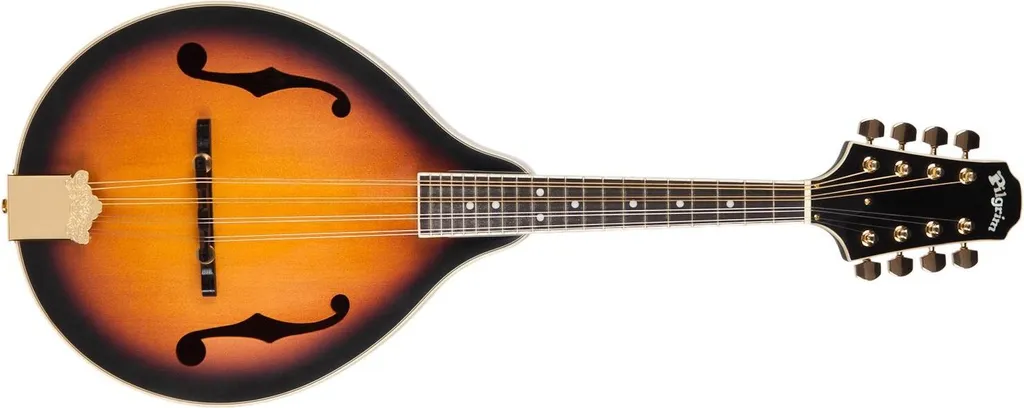 Mandoline Acoustique Pilgrim VPMA30 de Style A avec Finition Brillante