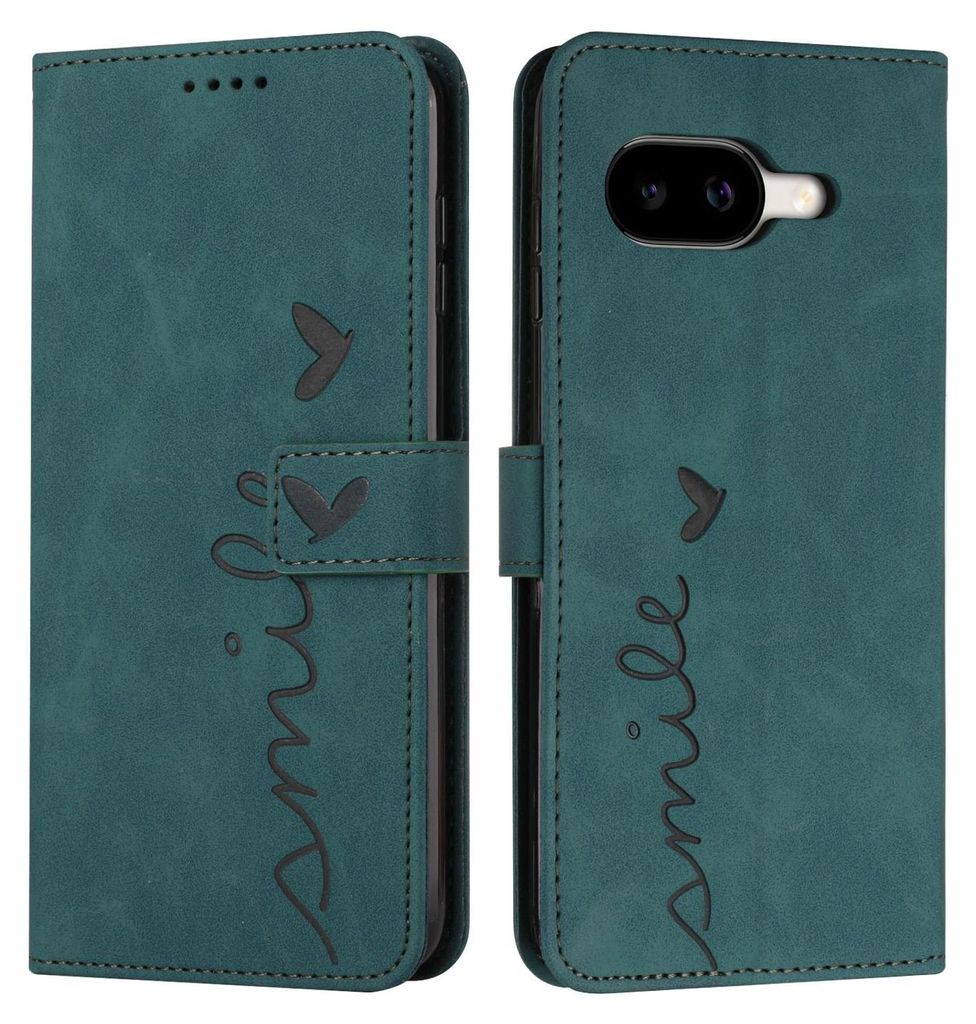 Google Pixel 10a Hülle - Coverup Smile Klapphülle - Grün Produktbild 