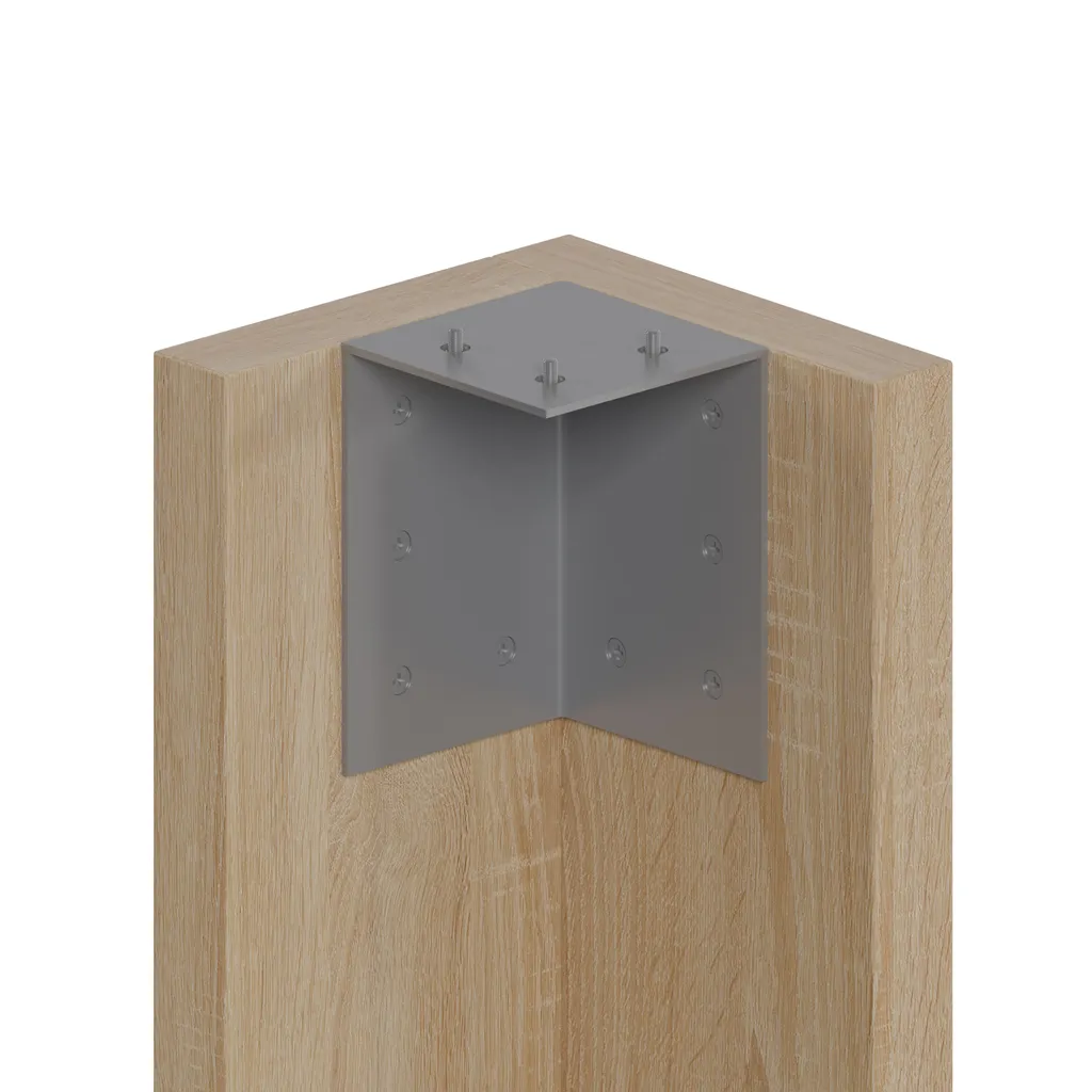 Table compacte 120x60 Chêne Sonoma : gain de place et solidité