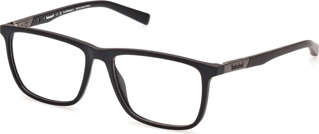 Monture de lunettes homme Timberland TB1801 Noir Mat Style Rectangulaire