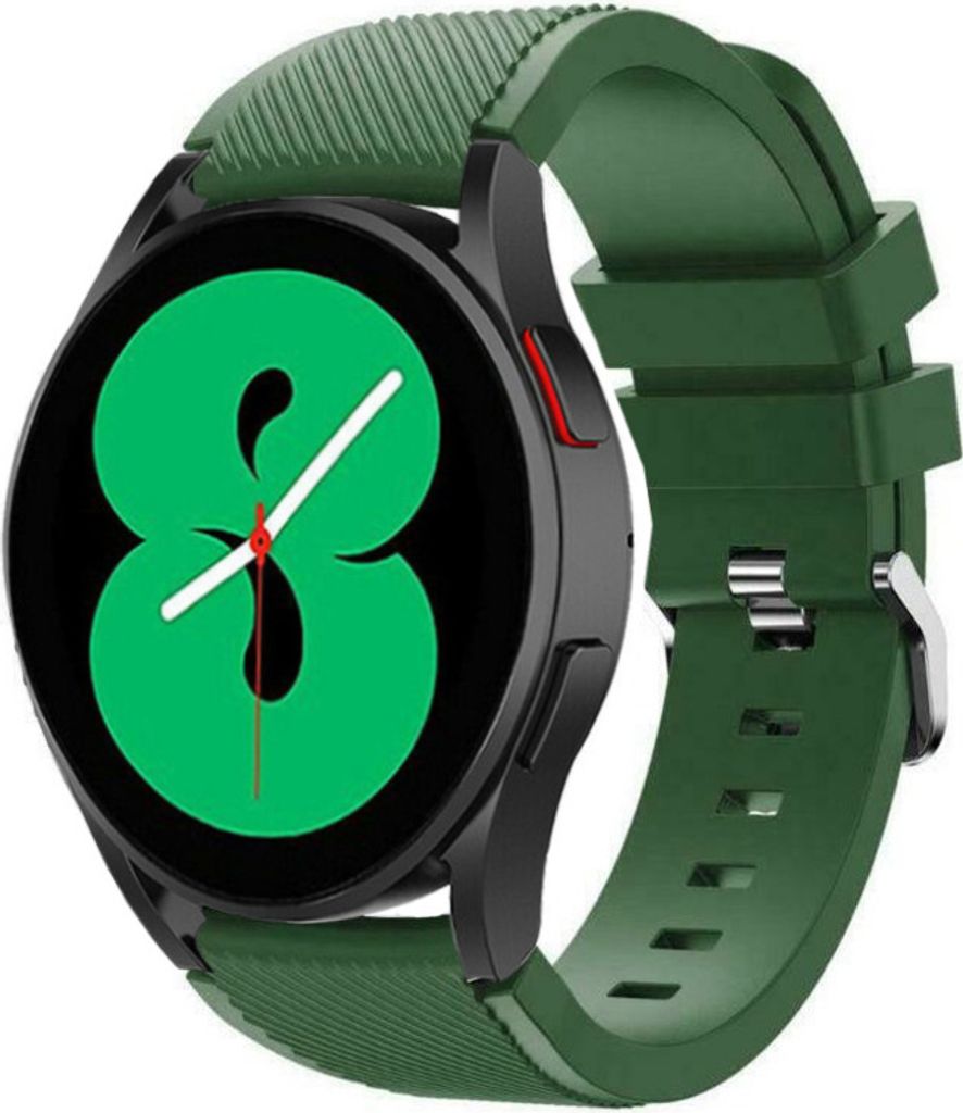 Strap-it Samsung Galaxy Watch 4 - 40mm Silikonarmband (Armeegrün)