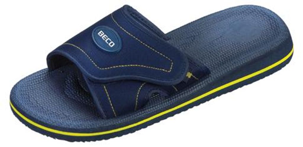 BECO Slipper, uni blau/gelb blau/gelb 43 Produktbild 