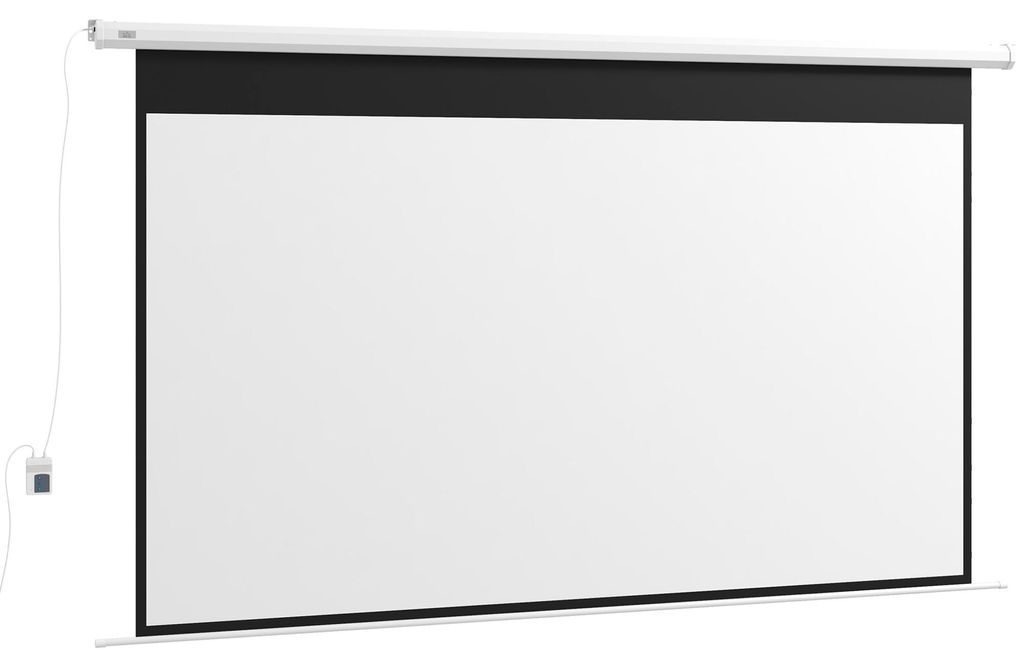 HOMCOM Elektrisch projectiescherm, 266 x 149 cm, 16:9, Productafbeelding 