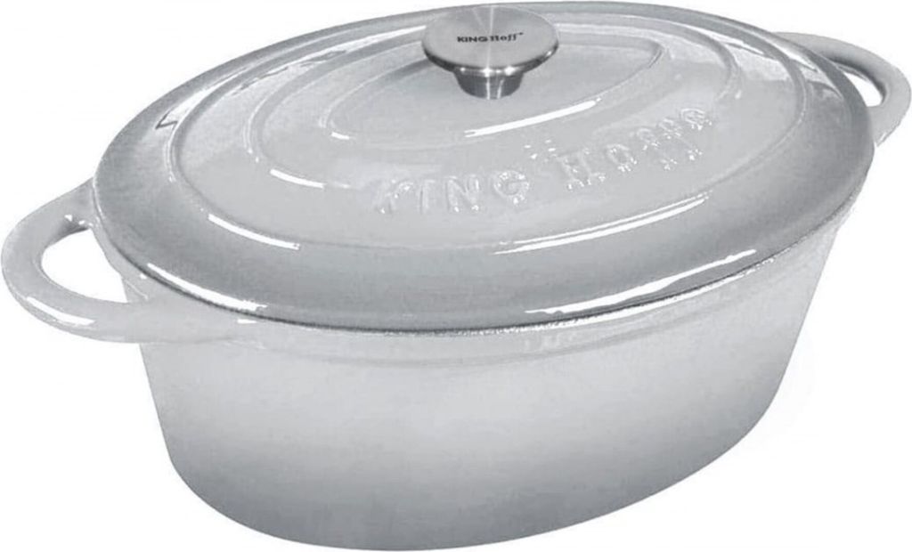 KINGHOFF Gusseisen Bratpfanne KH-1522 30 cm Grau/Beige