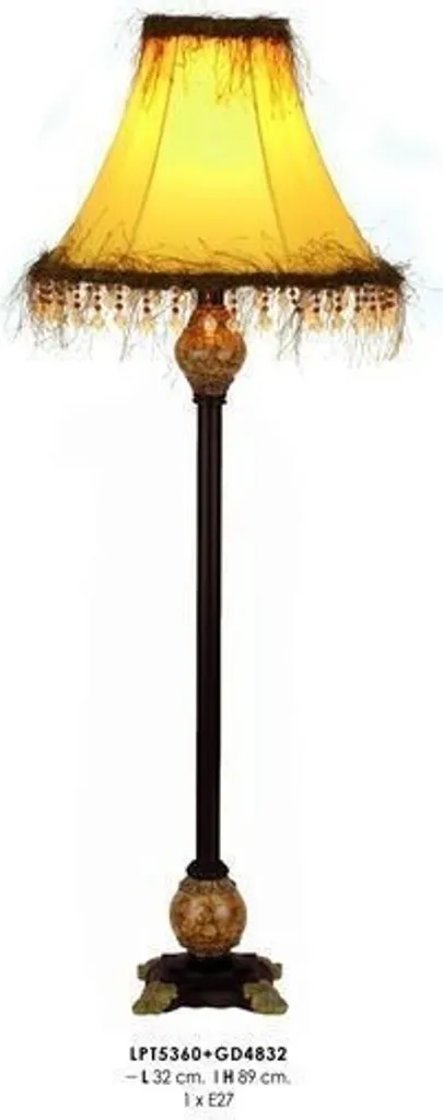 Grande Lampe de Salon Baroque pour une Ambiance Chaleureuse et Chic