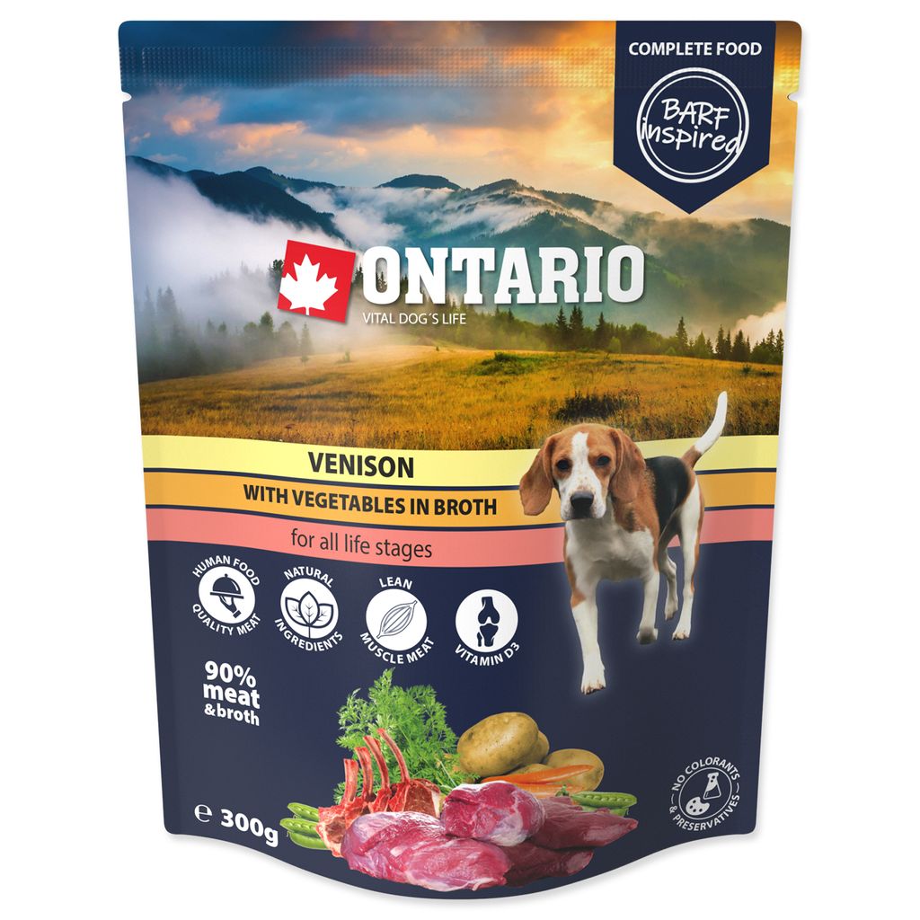 Hirschfleisch aus Ontario mit Gemüse in Brühe 300g Produktbild 