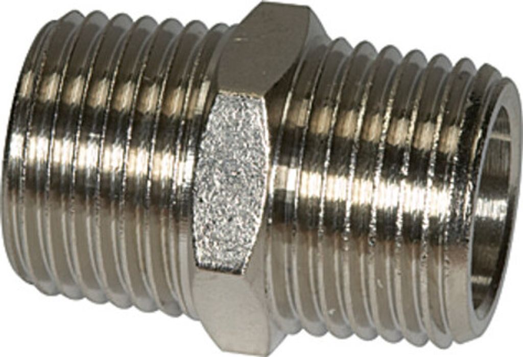 Riegler Doppelgewindenippel G 1 1/2 a., G 1 1/2 a., SW 48, Produktbild 