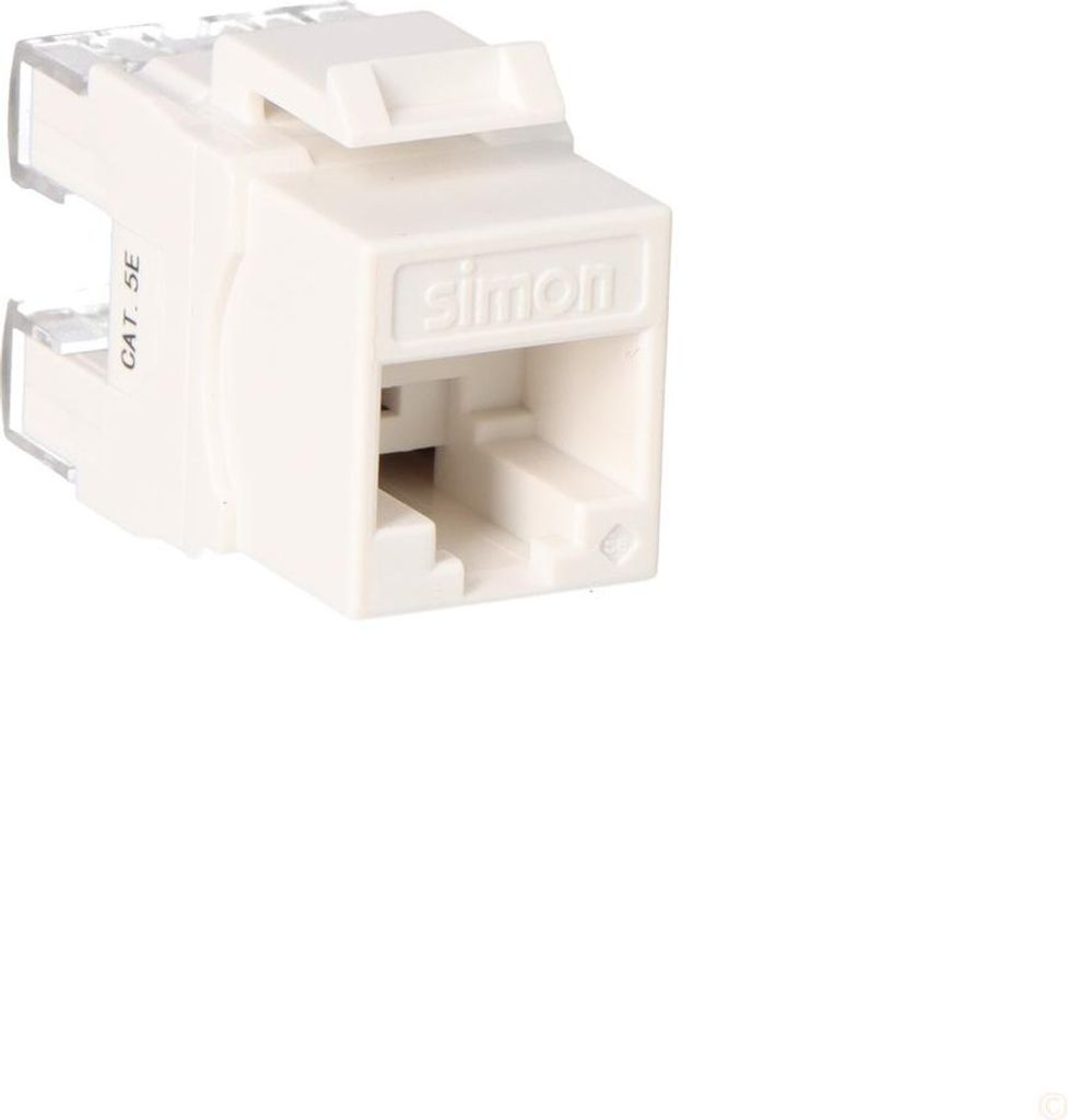 RJ45 Cat 5e UTP SIMON Connect Buchse, weiß