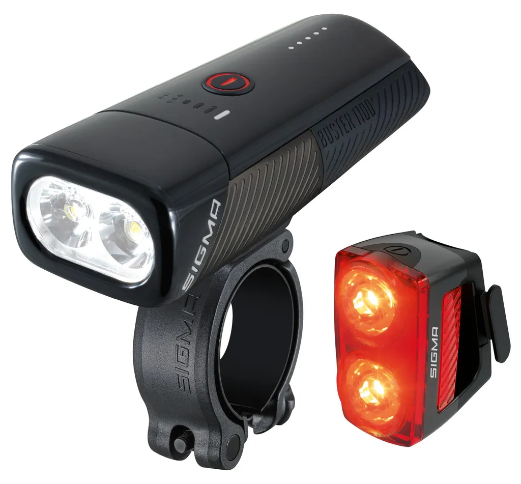 Éclairage vélo Sigma Buster 1100 anti-panne de batterie USB