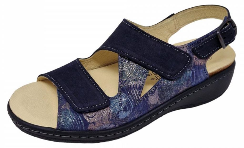 Belvida Sandalette Blau in Gr. 38