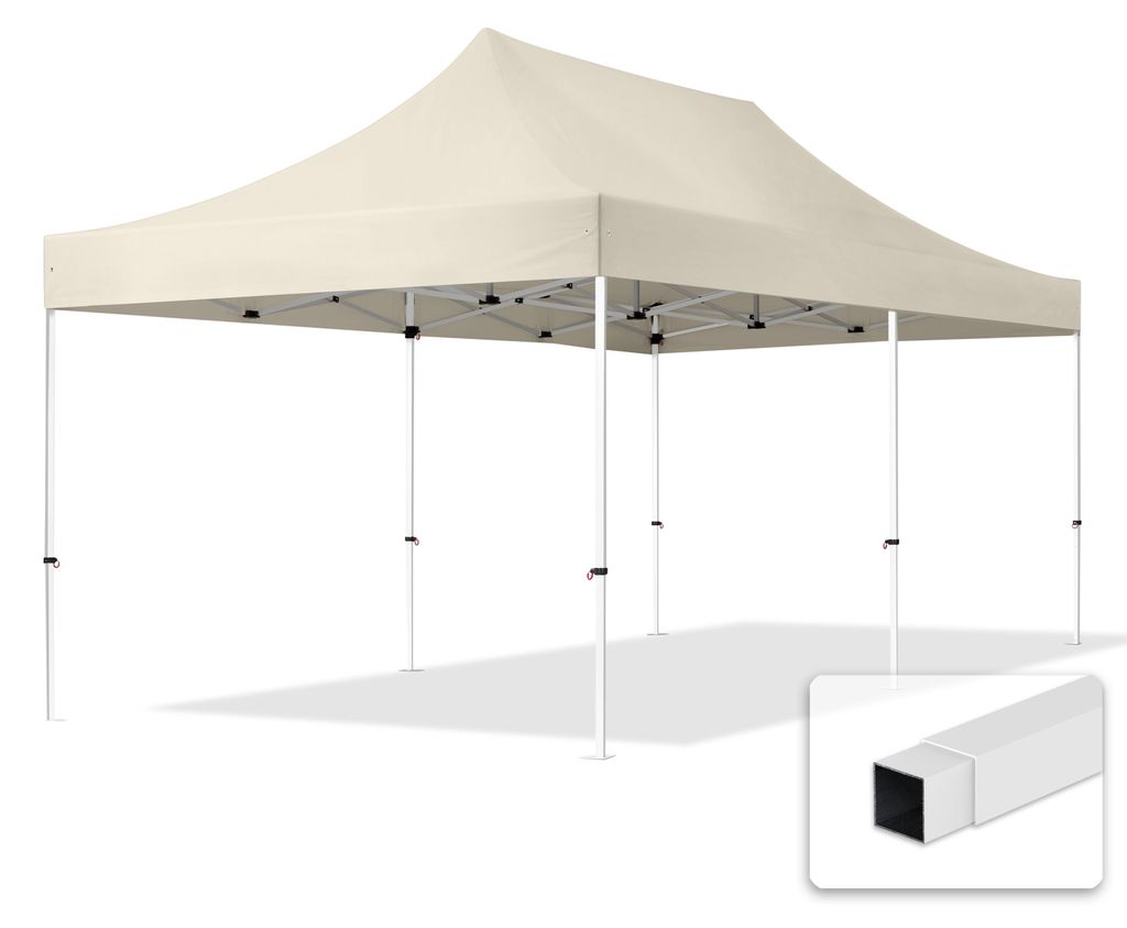 Faltpavillon Faltzelt Pavillon 3x6 m ca. 300g/m² Plane Produktbild 