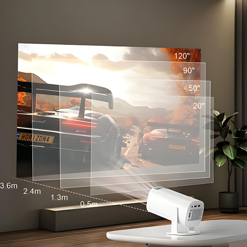 Mini Beamer 4K Mit Android 13 - Tragbarer Projektor Für Heimkino