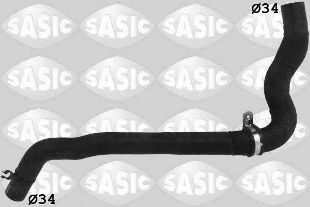 Tuyau de radiateur renforcé OE 215010012N - SASIC 3404123 pour Laguna