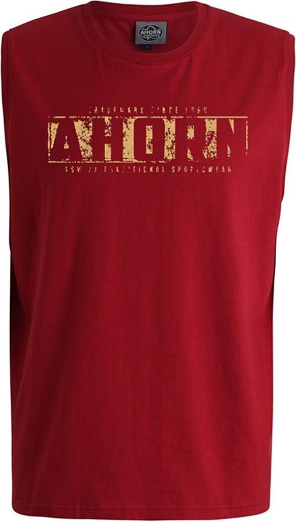 Übergrößen Tanktop Traditional amber AHORN SPORTSWEAR dark red 9XL