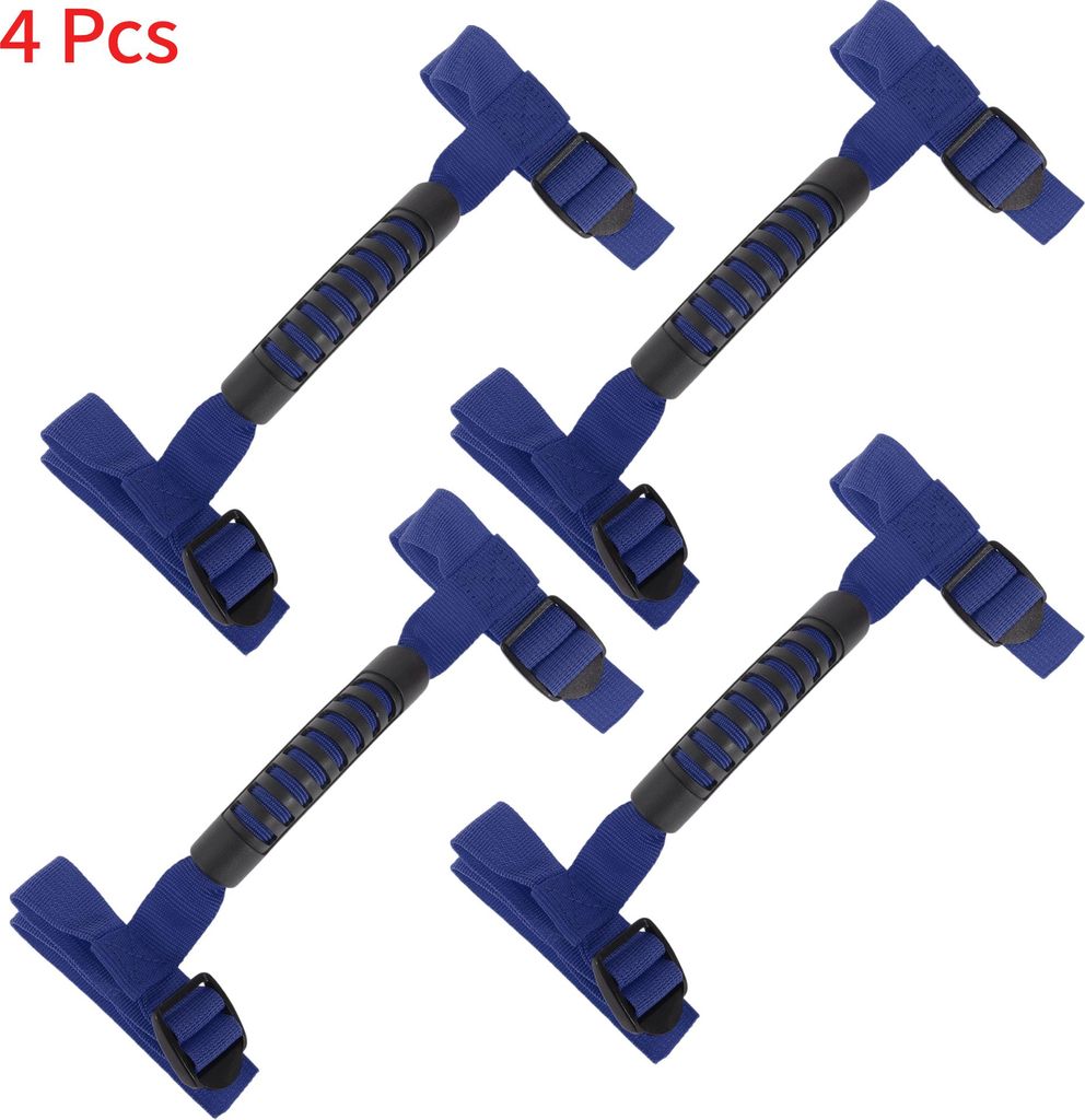 ?berrollbügel Haltegriffe für Jeep Wrangler 1987-2021 Handgriff Halterung Nylon PVC Blau 4Stk