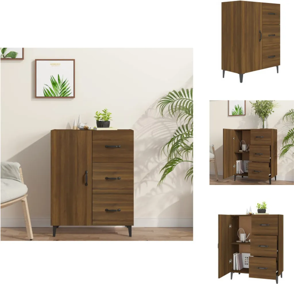 vidaXL Credenza Marrone Effetto Rovere 69,5x34x90 cm | Mobile Legno