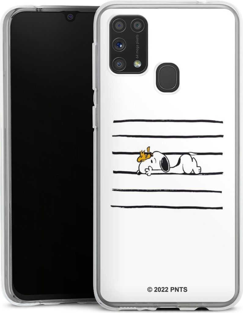 DeinDesign Handyhülle für Samsung Galaxy M31 Silikon Hülle Case Smartphone Schutzhülle Hund Peanuts Snoopy