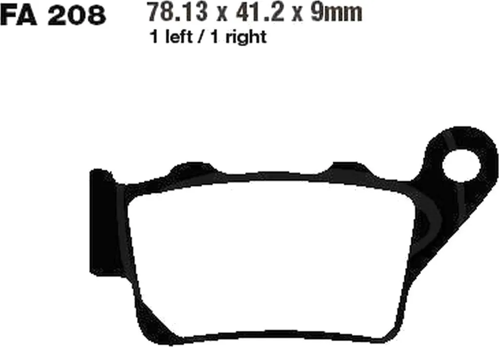 Freinage arrière KTM Duke 400 1994-1995 : Plaquettes de frein Pamoto