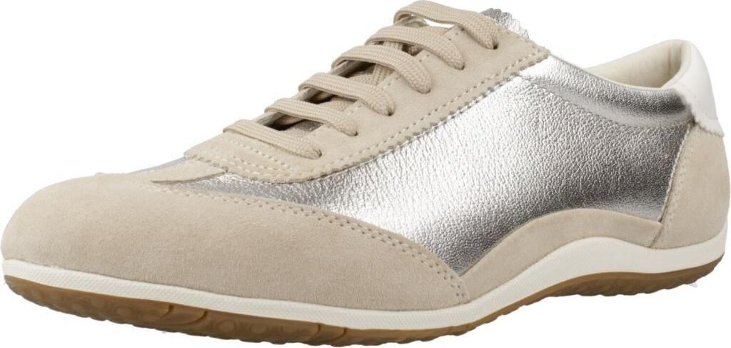 GEOX Sneaker VEGA, Rauleder, Beige, Damen