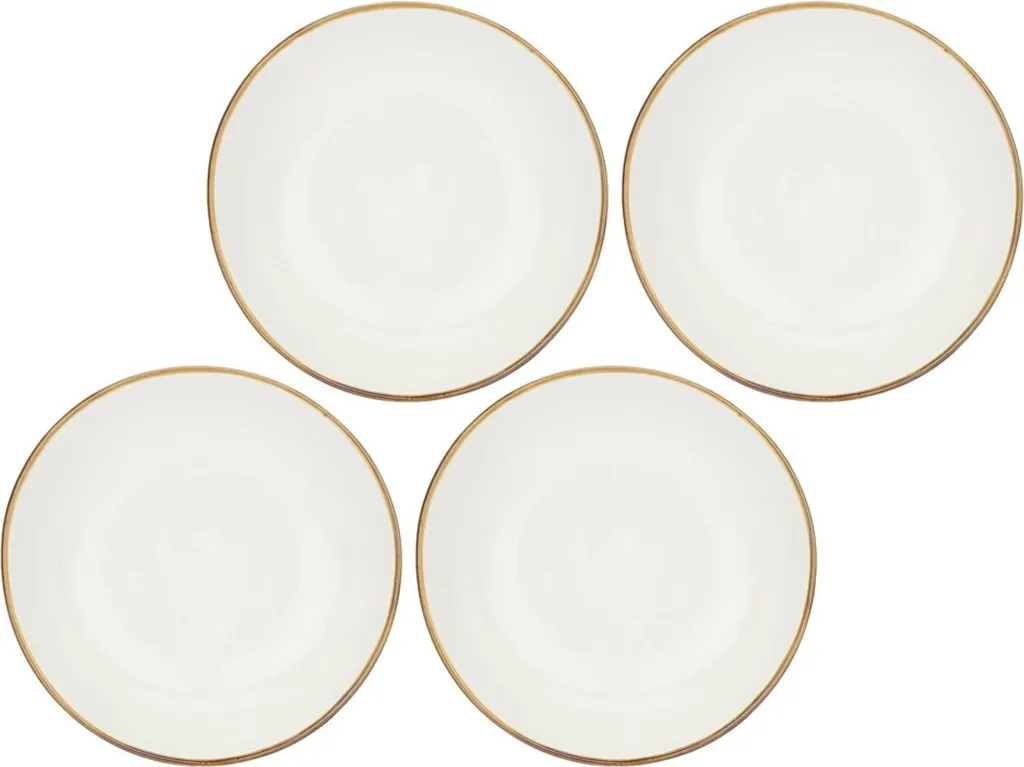 Set 4 Piatti Fondi 21 cm Rose&Tulipani Concerto - Gres Stoneware