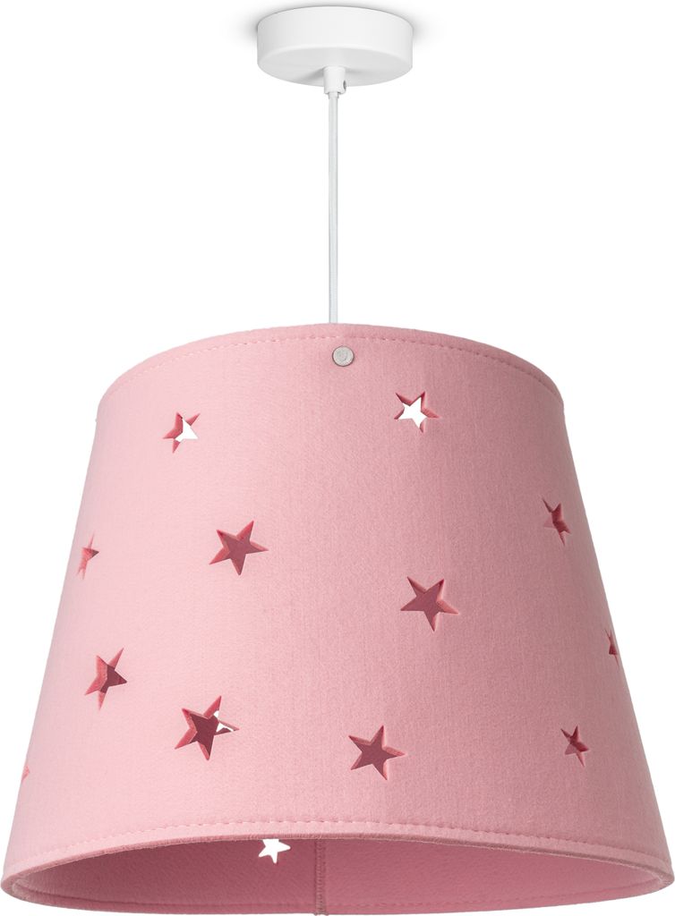 Kinderleuchte Kinderlampe Kinderzimmer Pendelleuchte Stoff Sterne Jungen Mädchen