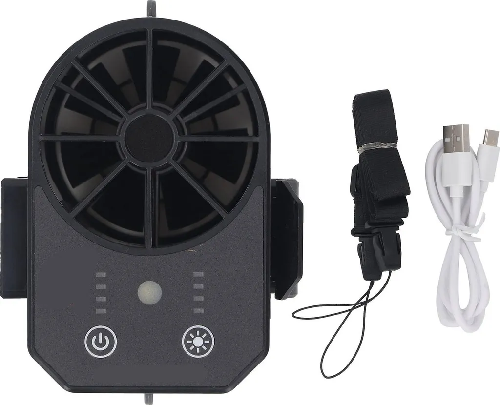 Ventilatore Portatile da Cintura 10000mAh: Escursioni al Fresco con LED