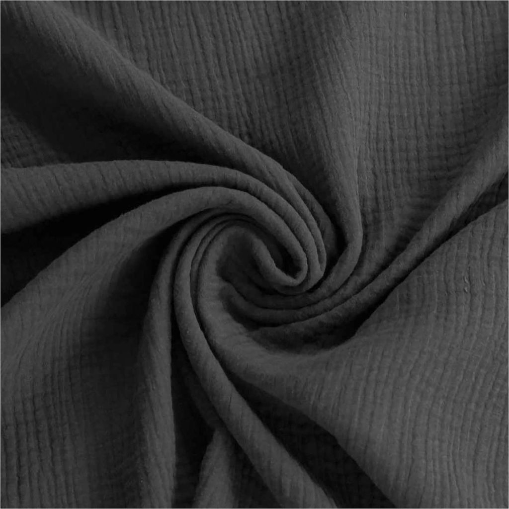 50x130cm Musselin Stoff uni Meterware Mulltuch Baumwolle
