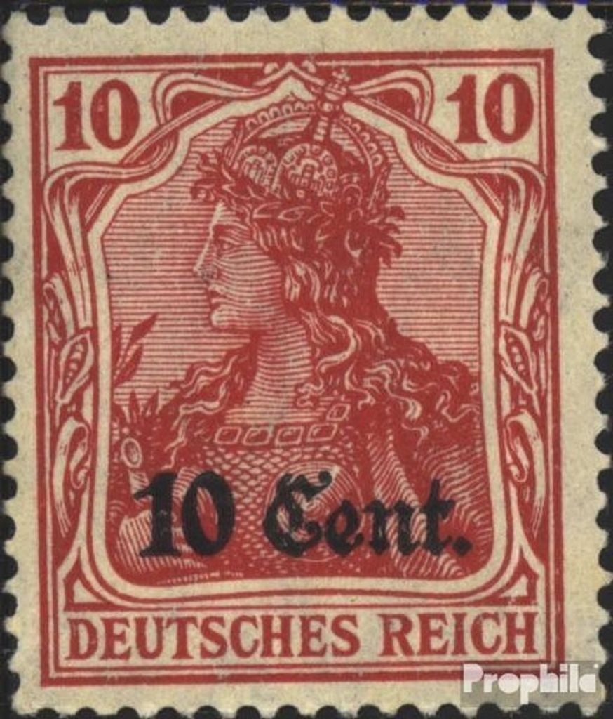 Briefmarken Etappengebiet West 1916 Mi 4c postfrisch Germania