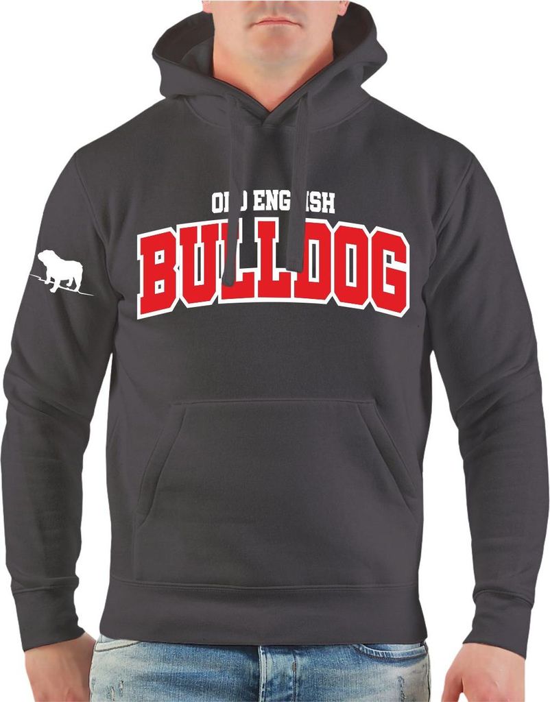 Herren Kapuzenpullover Old English Bulldog LOGO