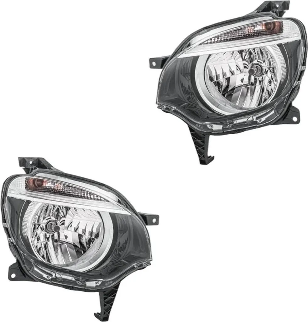 Optique de phare gauche H4 12V HELLA compatible avec Renault Twingo