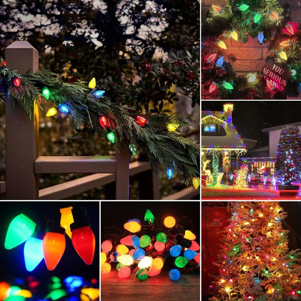 Guirlande lumineuse LED 7m multicolore étanche avec télécommande Noël - 3