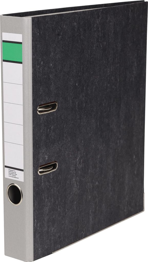 Ordner DIN A4 50mm Recycling Pappe grau Packung mit 25 Stück