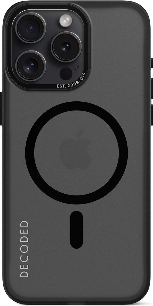 Decoded Recycled Plastic Backcover iP 15 Pro Max Black Produktbild 