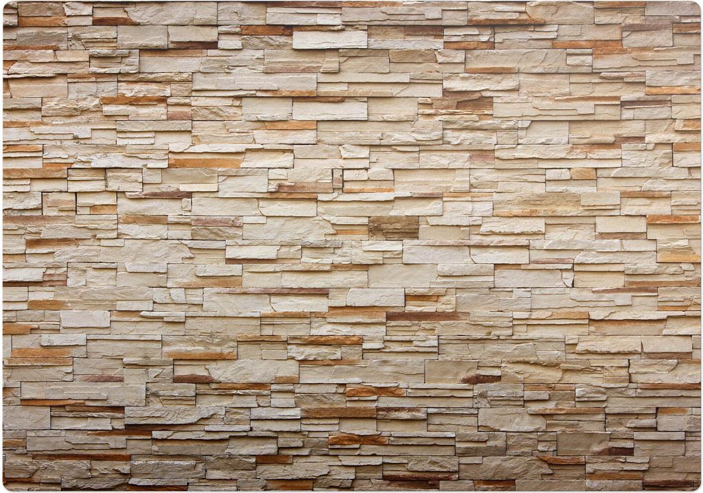 Steinmauer – Bodenschutzmatte – Stuhlunterlage 100x70 cm – Rutschfest – Hartbodenmatte