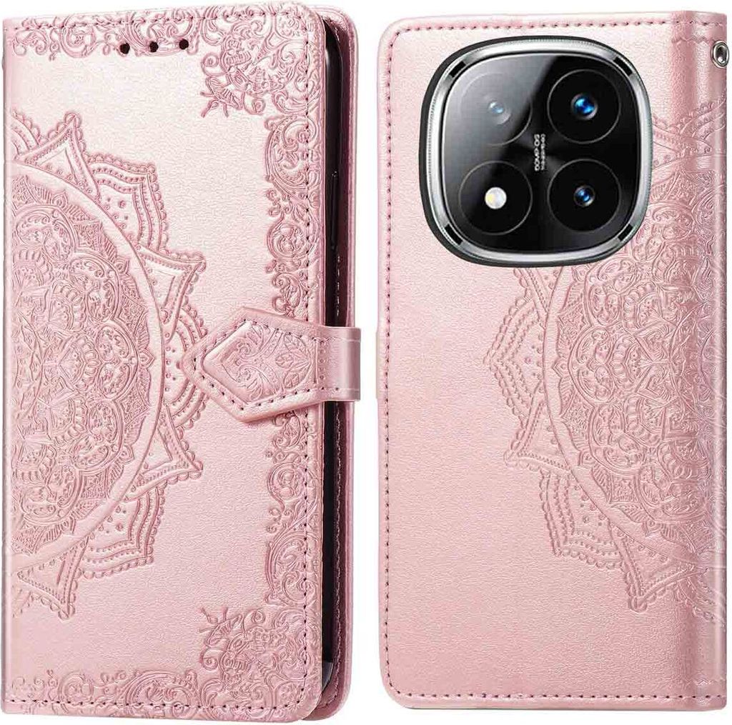 imoshion Mandala Klapphülle Xiaomi Redmi Note 14 Pro (4G) - Rosé gold