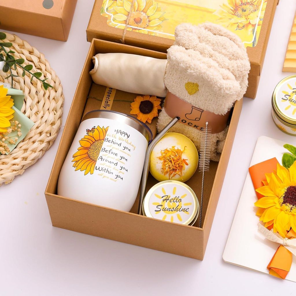 Sonnenblume 40. Geburtstag Geschenke Box Mädchen Schwester