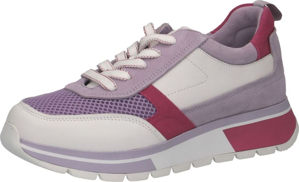 Caprice Sneaker - Pink / Weiß Leder/Synthetik Größe: 39 Normal