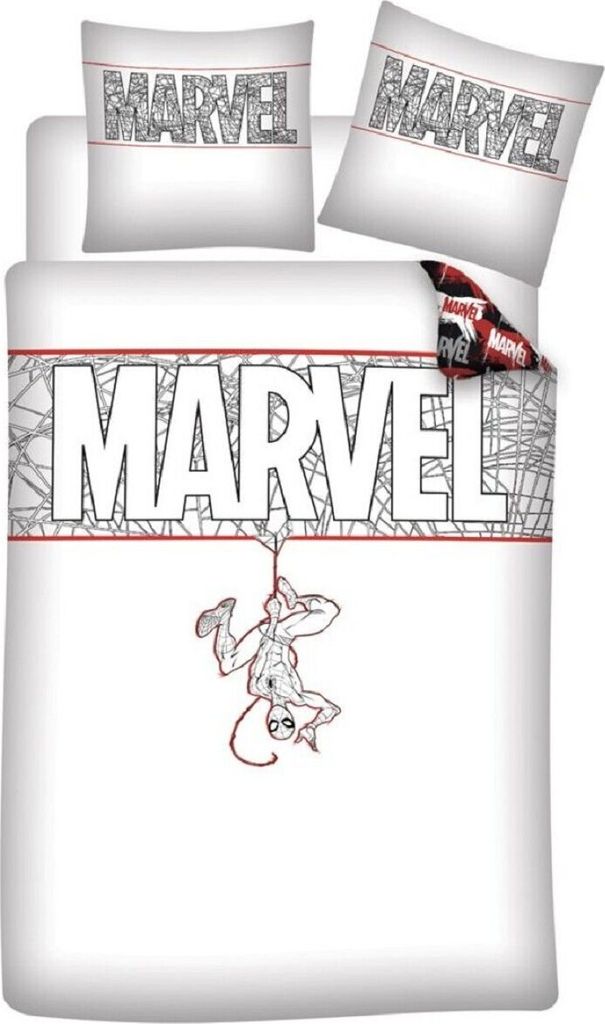Pościel Spiderman z bawełny organicznej - poszwa na kołdrę Zdjęcie produktu 