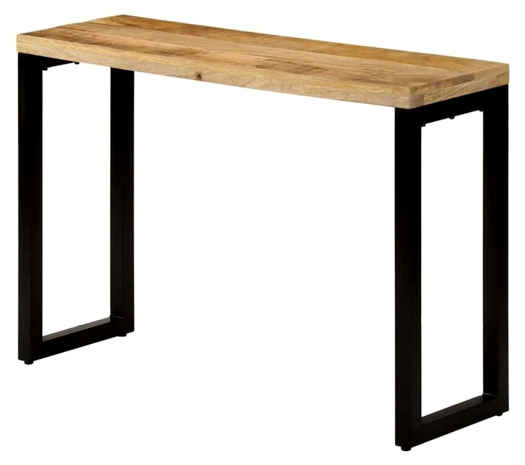 Konsolentisch aus Massivholz für Wohnzimmer und Flur mit Metallbeinen
